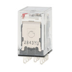 Przekaźnik wtykowy, 11-pin, 3PDT, 5 A, wskaźniki mechaniczne i LED, możliwość etykietowania, 24V AC, MY3N 24VAC